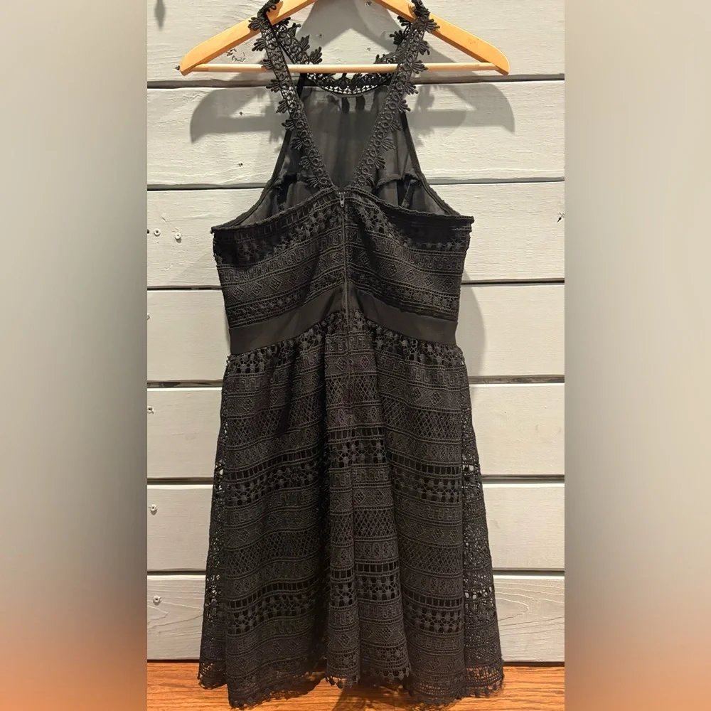 Francesca's Collections Black Lace Mini Dress - Picture 4 of 6